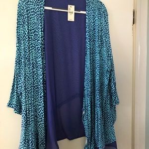 New with tags aqua leaopard print tunic